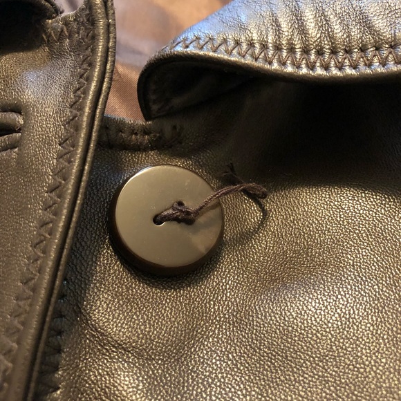 Genuine Leather Ellen Tracy Coat - Picture 10 of 10